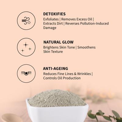 MensXP Mud Quick Detox Black Clay Men's Face Mask - Activated Charcoal 100 gm - Face Creams