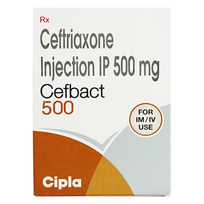 Cefbact 500mg Injection 1's - Bacterial Infections-Cep