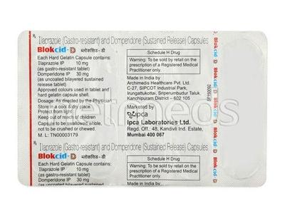 Blokcid D Capsule 10'S - Ulcer/Reflux/Flatulence-Aaa