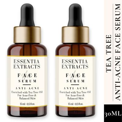 Essentia Extracts Anti Acne Face Serum - Tea Tree (Pack of 2 x 15 ml) 1's - Face Serum