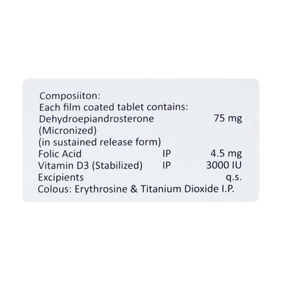 FERTINORM DHEA Tablet 10's - Hormonal Therapy-Cor