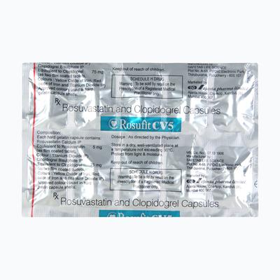 Rosufit CV 5mg Capsule 10'S - High Cholesterol-Dys