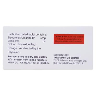 BIS Beta 5mg Tablet 10'S - Hypertension-Bet