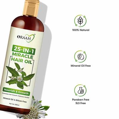 Oraah 25 in 1 Miracle Hair Oil 200 ml - Personal Care (Ayush)