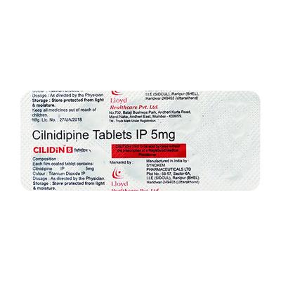 Cilidin 5mg Tablet 10'S - Hypertension-Cal