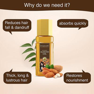 Aryanveda Almond Hair Oil (Pack of 2 x 200 ml) - Hair Oils