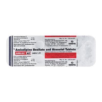 Amloz AT 50mg Tablet 14'S - Hypertension-Cal