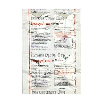 Itrasys 100mg Capsule 4'S - Fungal Infections-Anf