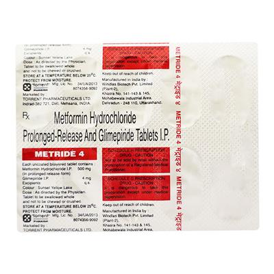 METRIDE 4 Tablet 10's - Diabetes-Ant
