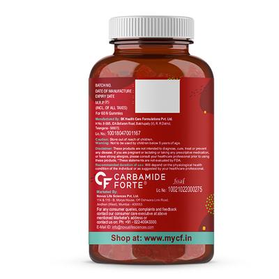 CF Biotin 10000mcg Gummies - Strawberry & Orange Flavour 60's - Hair & Skin