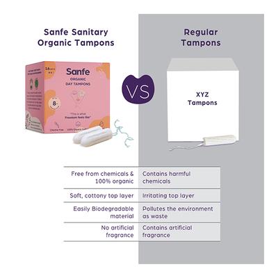 Sanfe Organic Day Tampons 16's - Tampons