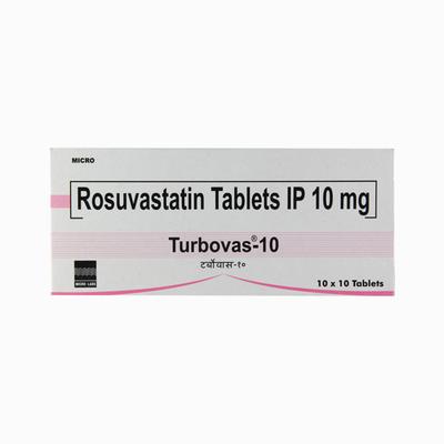 Turbovas 10mg Tablet 10'S - High Cholesterol-Dys