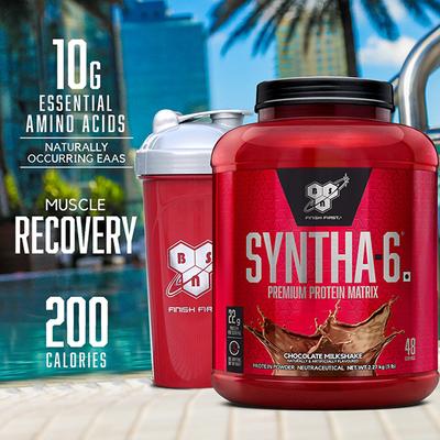 BSN Syntha-6 Premium Protein Matrix Powder - Vanilla Ice Cream Flavour 5 lb - Workout Essentials