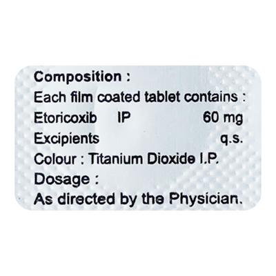 CINETOR 60mg Tablet 10's - Pain relief-Nsa