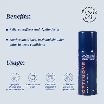 Forest Secrets Optimove Pain Relief Spray 80 gm - Pain Relief (Ayush)