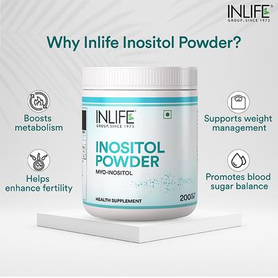 Inlife Myo Inositol Powder 200 gm - Daily Health Drinks