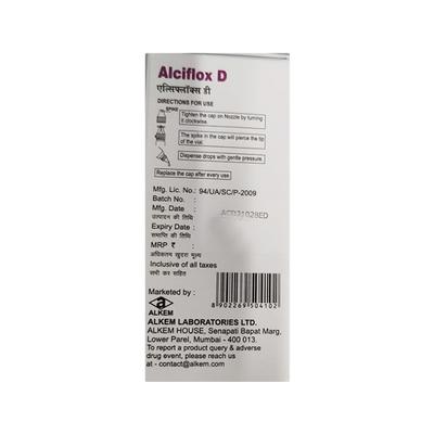 Alciflox D Eye Drops 10ml - Eye Infections-Eaa