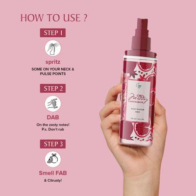 CGG Cosmetics Body & Hair Mist - Midday Pomegranate 100 ml - Body Mist/Spray