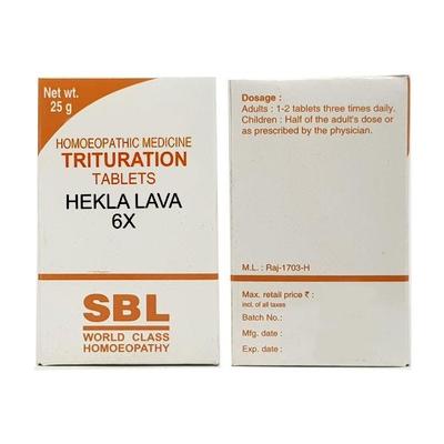 SBL Hekla Lava 6X Tablet 25 gm - Bio-Chemic
