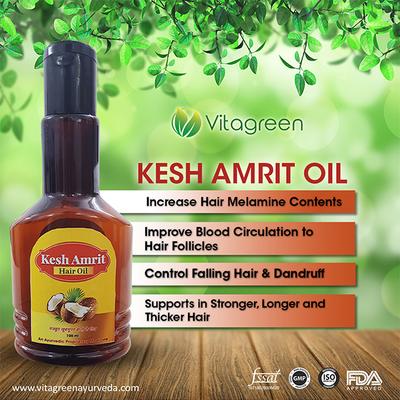 VitaGreen Kesh Amrit Oil 100 ml - Herbal Dietary Supplement