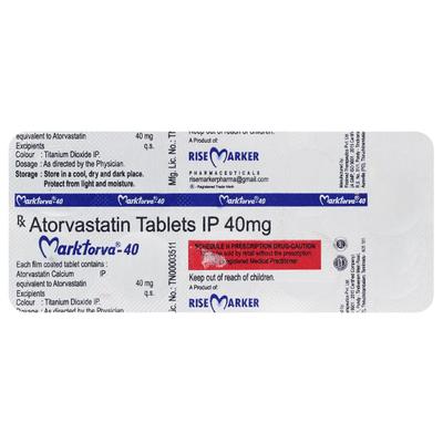 MARKTORVA 40 Tablet 10's - High Cholesterol-Dys
