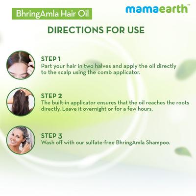 Mamaearth Hair Oil - BhringAmla 250 ml - Hair Oils