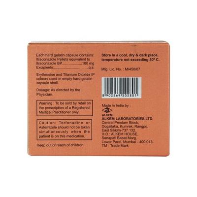 Fungikem 100mg Capsule 7'S - Fungal Infections-Anf