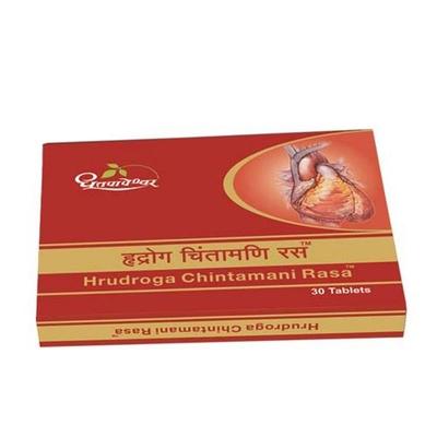 Dhootapapeshwar Hrudroga Chintamani Rasa Tablet 30's - Speciality Medicines