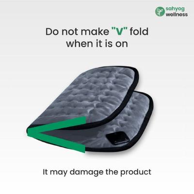 Sahyog Wellness Velvet Orthopaedic Pain Reliever Electric Heating Pad - Grey - Heating Belt