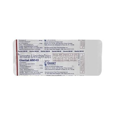 Gloritel AM 40/5mg Tablet 10'S - Hypertension-Ana