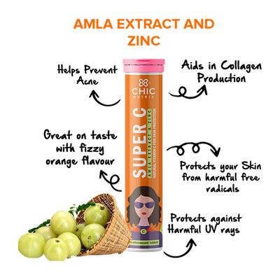 Chicnutrix Complete Skin Nutrition Formula Effervescent Tablet (Pack of 2 x 20's) - Hair & Skin