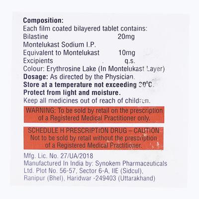 BILAMOVE M Tablet 10's - Allergies-Ant