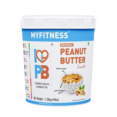 Myfitness Peanut Butter - Original Smooth 1.25kg - Nutritional Bars