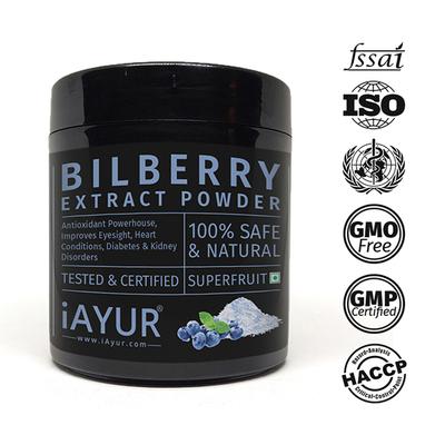 iAYUR Bilberry Extract Powder 100 gm - Herbal Dietary Supplement