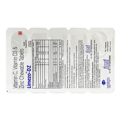 LIMEZO DZ ORANGE FLAVOUR Chewable Tablet 10's - Supplements-Vam