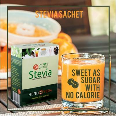 So Sweet 100% Natural 0% Calories Sweetener Stevia Sachet 200's - Sugar Substitute