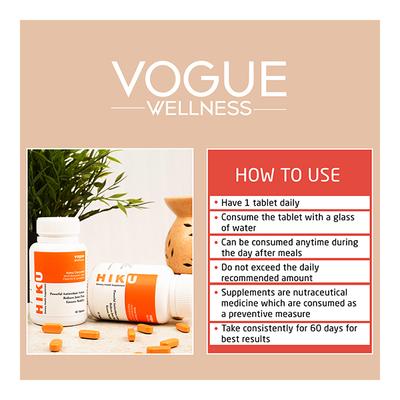 Vogue Wellness Hiku Tablet 30's - Speciality Medicines