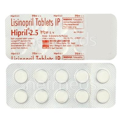 Hipril 2.5mg Tablet 10'S - Hypertension-ACE