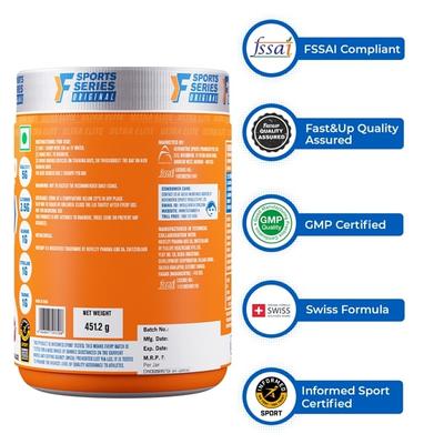 Fast&Up BCAA Intra Training Supplement (30 Servings) - Berry Lemonade Flavour 451.2 gm - Workout Essentials