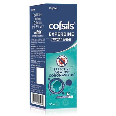 Cofsils Experdine Throat Spray 50 ml - Sore Throat Lozenges