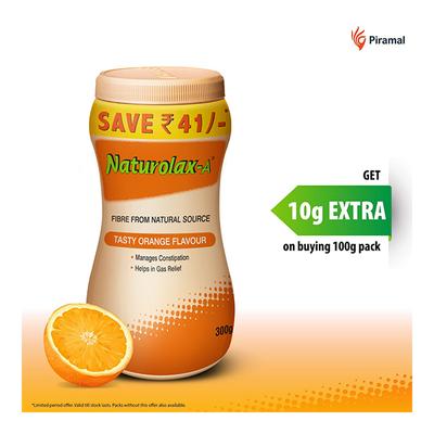 Naturolax-A Orange Flavour Powder 300 gm - Indigestion/Constipation