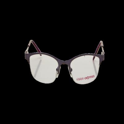 Vision Express 48944 Purple Oval Eyeglasses (Including Anti-Reflective Coating Lens) 1's - Wearables Eye Glasses