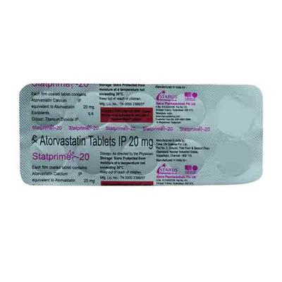 STATPRIME 20mg Tablet 10's - High Cholesterol-Dys