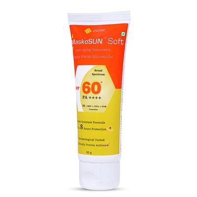 MASKOSUN SOFT SPF 60+ PA ++++ Gel 50gm - Sunscreen Preparations-Emo