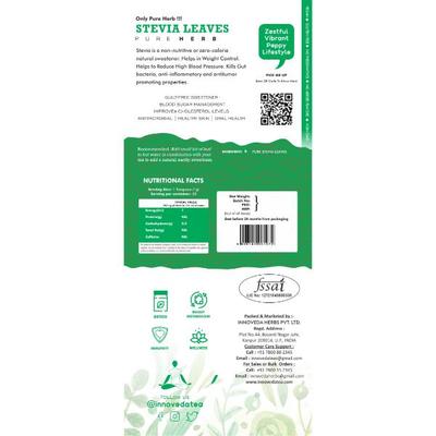 Innoveda Stevia Leaves Herb Whole tea leaves 50 gm - Teas