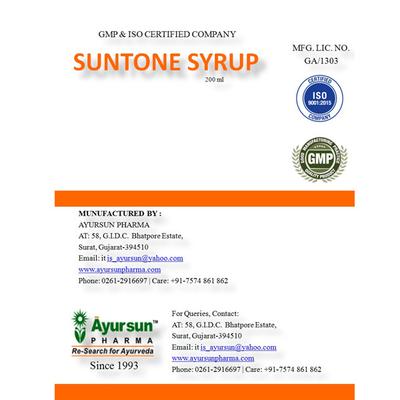 Ayursun Suntone Syrup 200 ml - Health Products