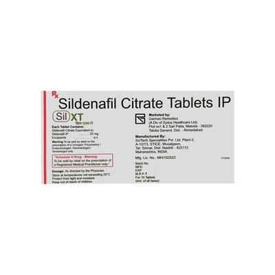 SIL XT 25mg Tablet 10'S - Impotence/Erectile Dysfunction (Ed)
