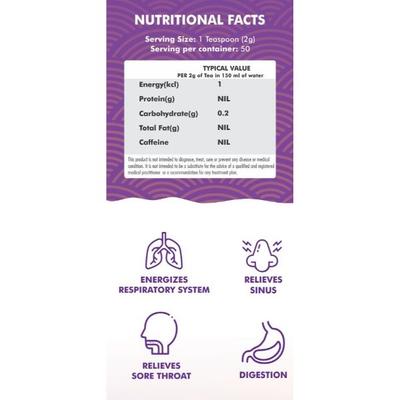 Innoveda Cough & Cold Whole tea leaves 100 gm - Teas