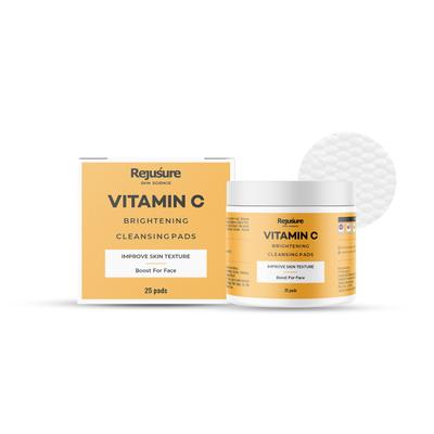 Rejusure Vitamin C Brightening Cleaning Pads 25's - Face Wash & Cleansers