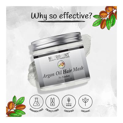 Nutriment Hair Mask - Argan Oil 250 gm - Hair Masks & Packs